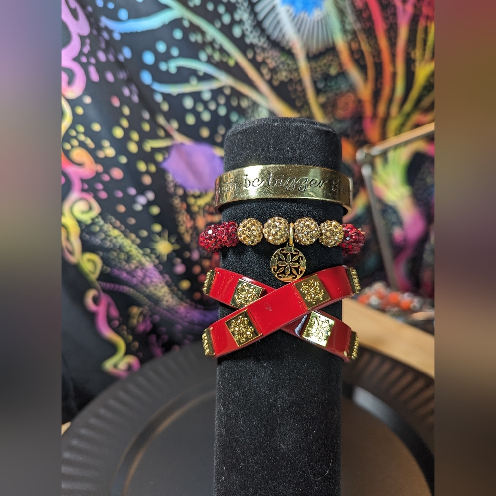 Rustic Cuff bracelet trio RC12